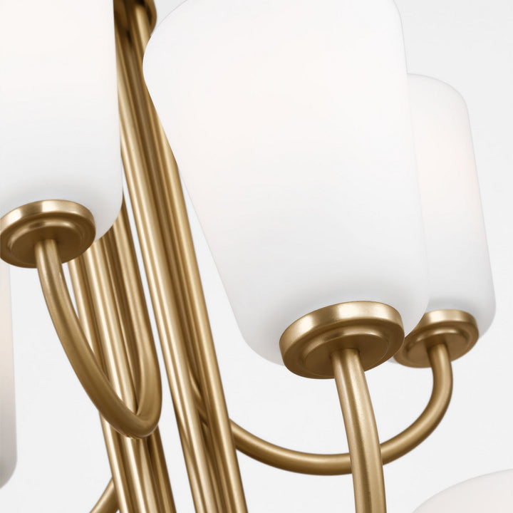 Generation Lighting Canada - GLC1139SB - Nine Light Chandelier - Miles - Satin Brass