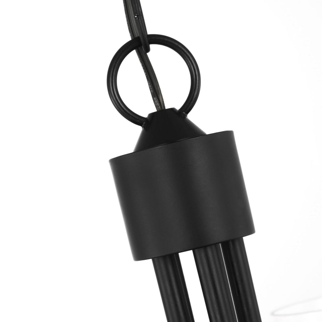 Generation Lighting Canada - GLC1145MBK - Five Light Chandelier - Miles - Midnight Black