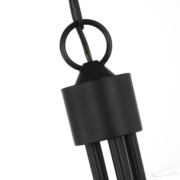 Generation Lighting Canada - GLC1145MBK - Five Light Chandelier - Miles - Midnight Black