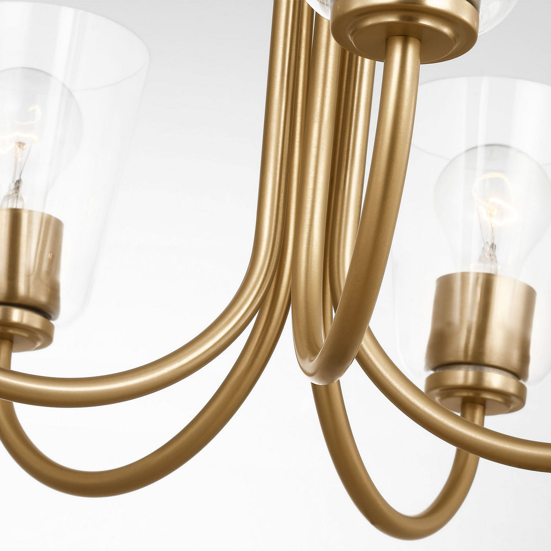 Generation Lighting Canada - GLC1145SB - Five Light Chandelier - Miles - Satin Brass