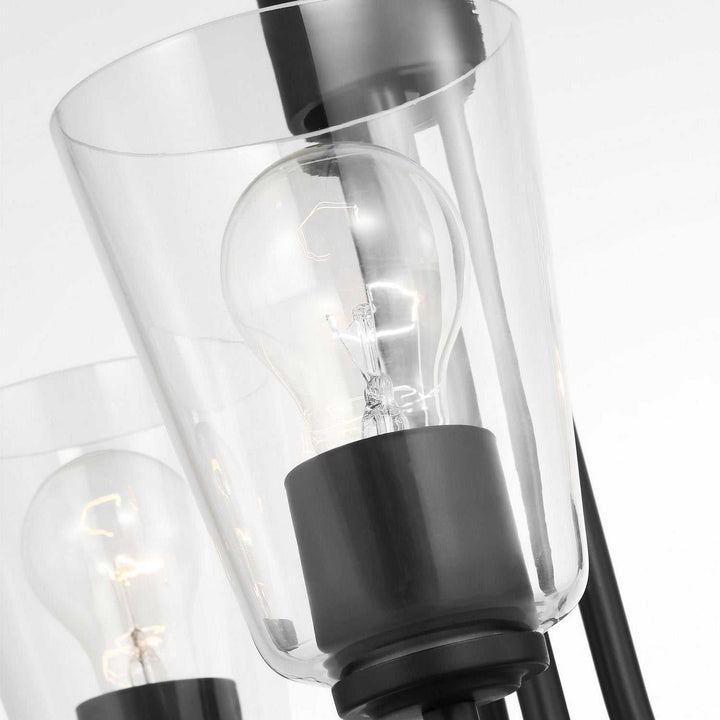 Generation Lighting Canada - GLC1153MBK - Three Light Chandelier - Miles - Midnight Black