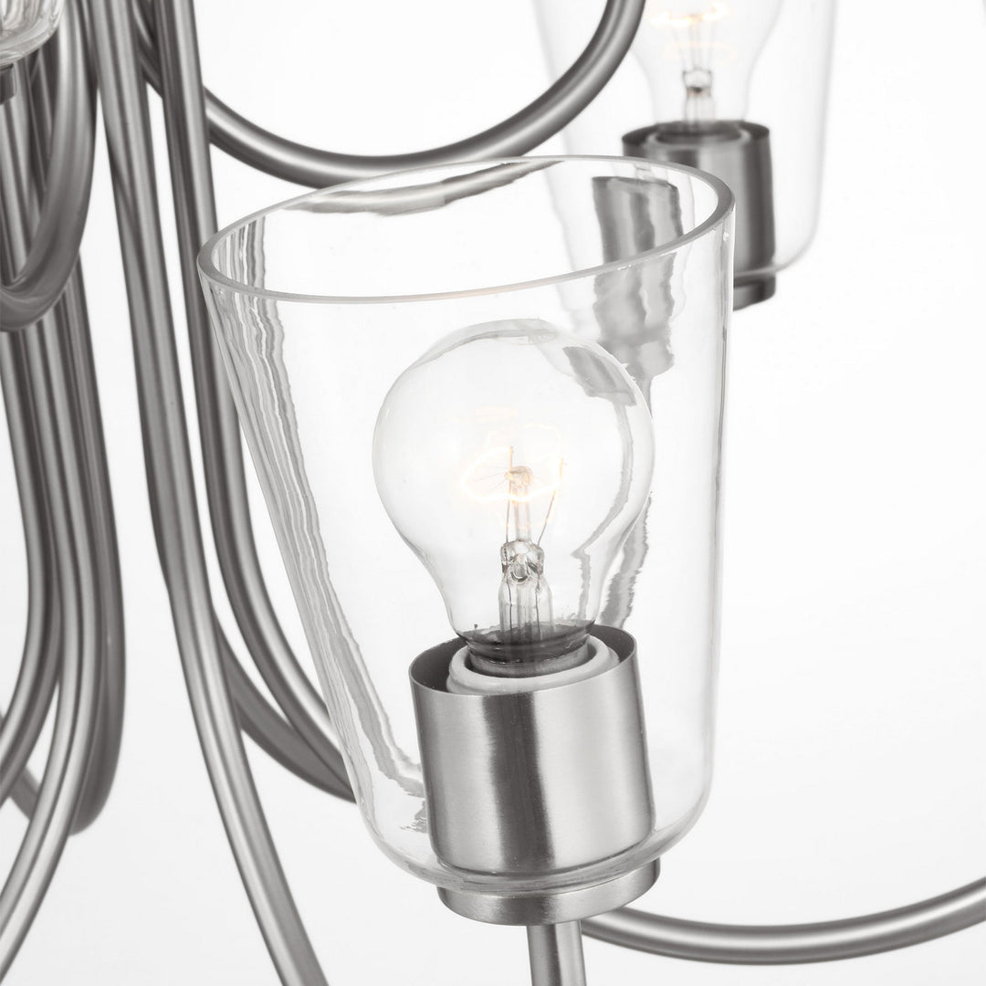 Generation Lighting Canada - GLC1169BS - Nine Light Chandelier - Miles - Brushed Nickel