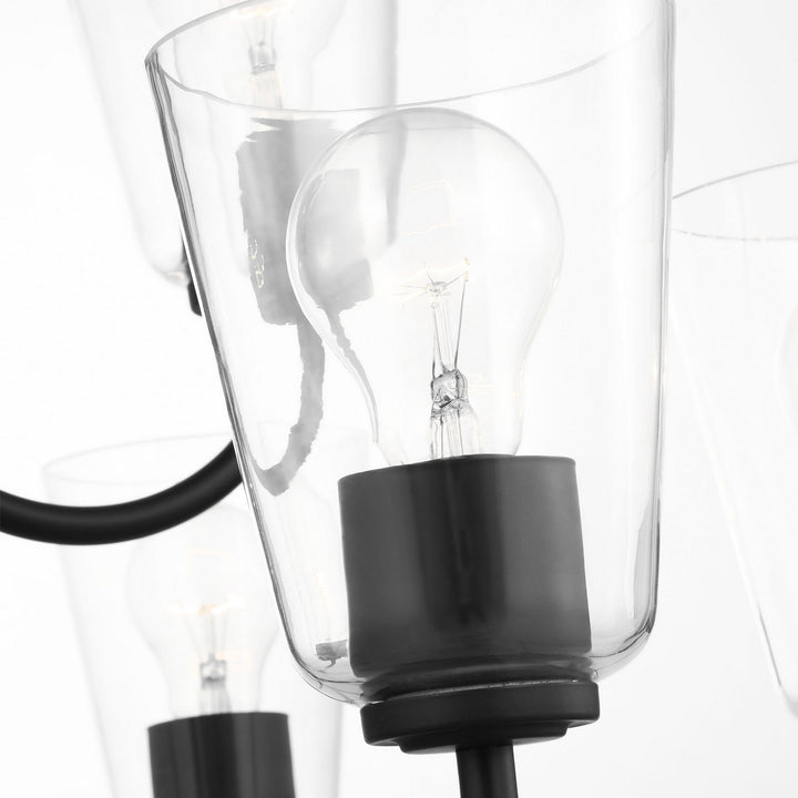 Generation Lighting Canada - GLC1169MBK - Nine Light Chandelier - Miles - Midnight Black