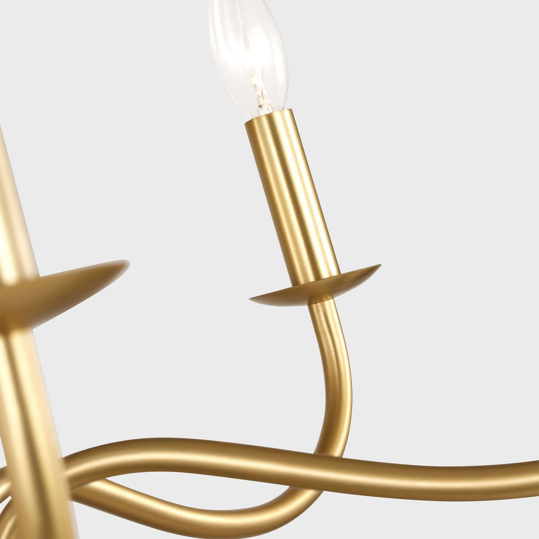 Generation Lighting Canada - GLC1205SB - Five Light Chandelier - Abells - Satin Brass