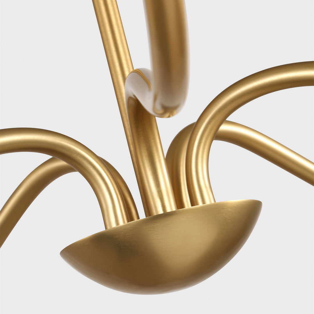 Generation Lighting Canada - GLC1205SB - Five Light Chandelier - Abells - Satin Brass
