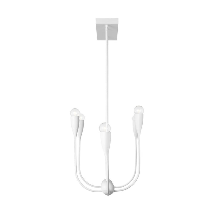 Generation Lighting Canada - GLC1226MWT - Six Light Linear Chandelier - Maya - Matte White