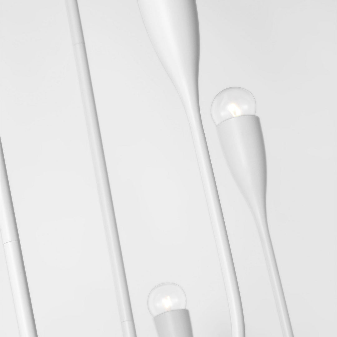 Generation Lighting Canada - GLC1226MWT - Six Light Linear Chandelier - Maya - Matte White