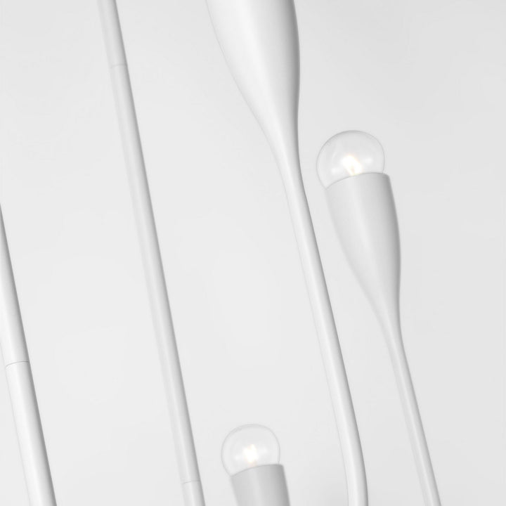 Generation Lighting Canada - GLC1226MWT - Six Light Linear Chandelier - Maya - Matte White