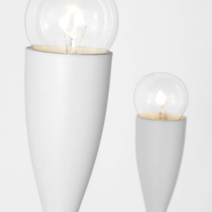 Generation Lighting Canada - GLC1226MWT - Six Light Linear Chandelier - Maya - Matte White