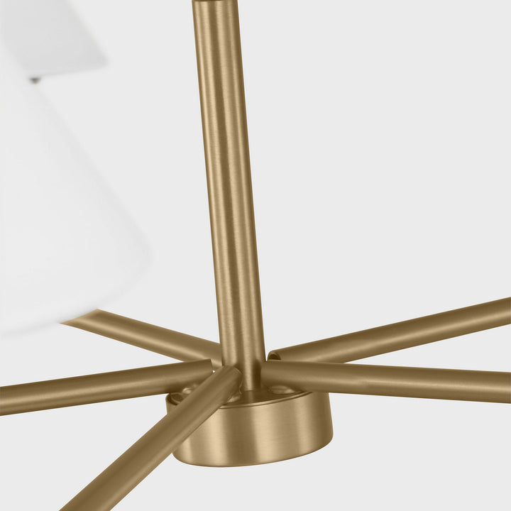 Generation Lighting Canada - GLC1235SB - Five Light Chandelier - Mendota - Satin Brass
