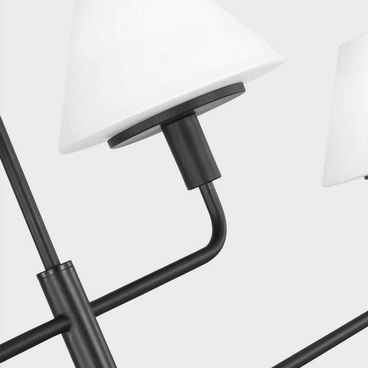 Generation Lighting Canada - GLC1244MBK - Four Light Chandelier - Mendota - Midnight Black