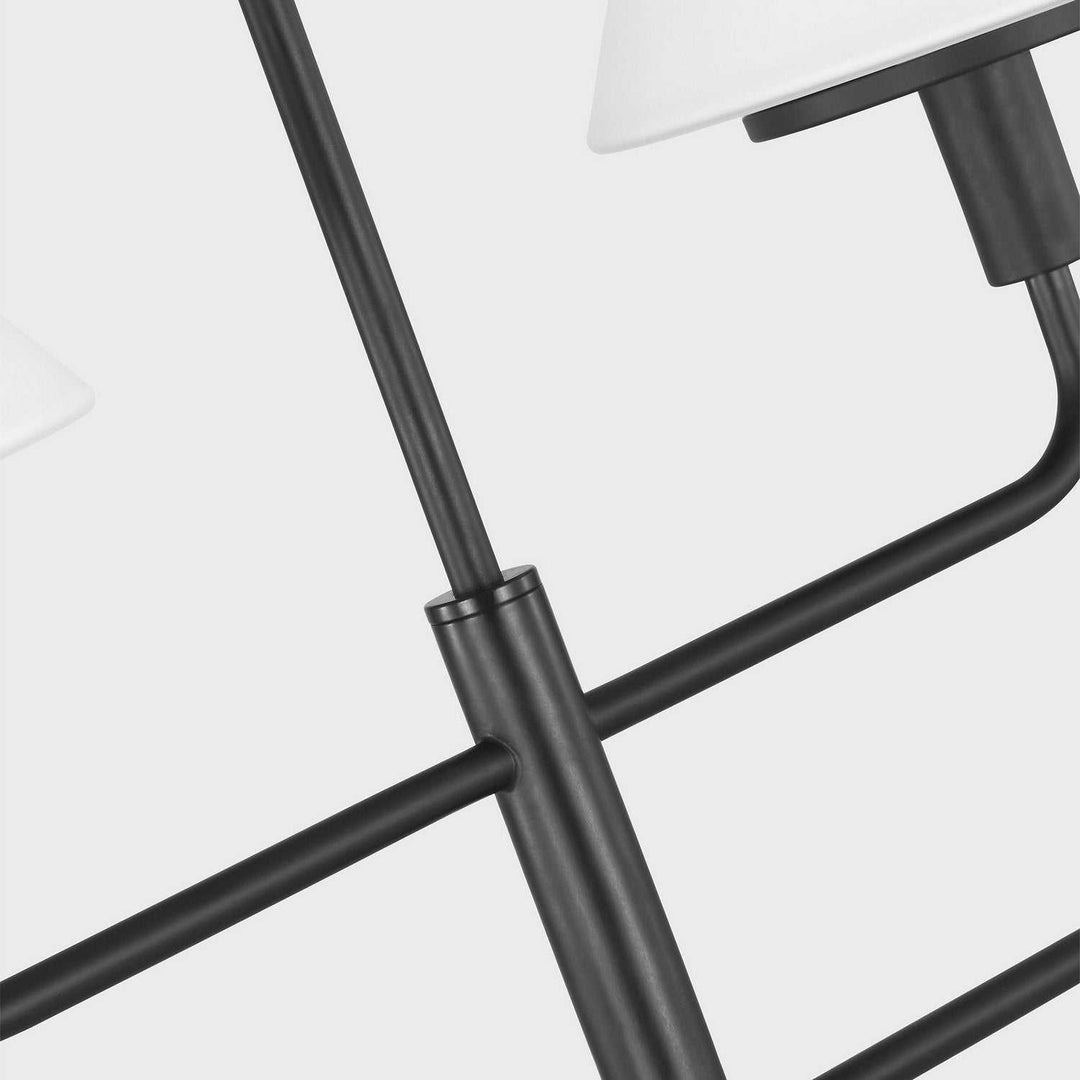Generation Lighting Canada - GLC1244MBK - Four Light Chandelier - Mendota - Midnight Black