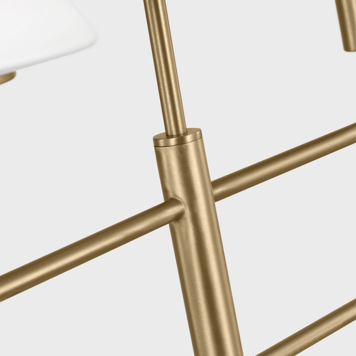 Generation Lighting Canada - GLC1244SB - Four Light Chandelier - Mendota - Satin Brass