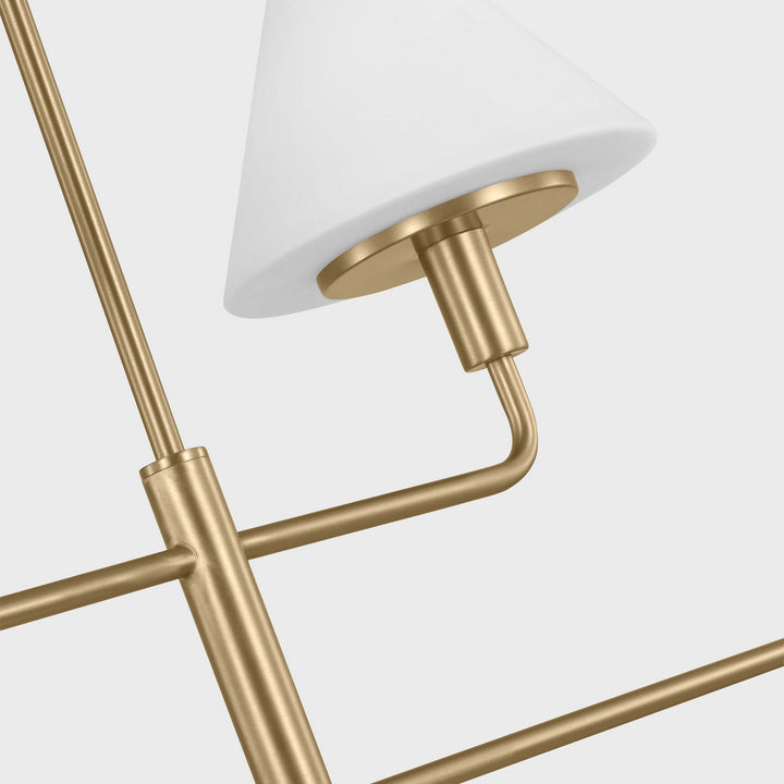 Generation Lighting Canada - GLC1244SB - Four Light Chandelier - Mendota - Satin Brass