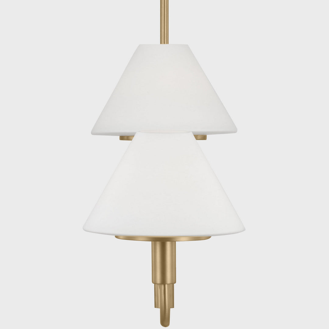 Generation Lighting Canada - GLC1244SB - Four Light Chandelier - Mendota - Satin Brass
