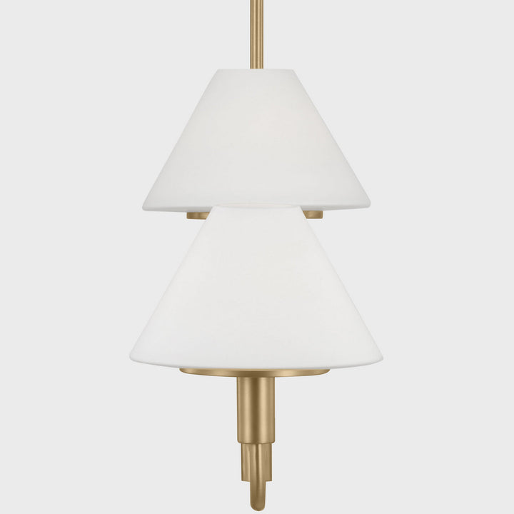 Generation Lighting Canada - GLC1244SB - Four Light Chandelier - Mendota - Satin Brass
