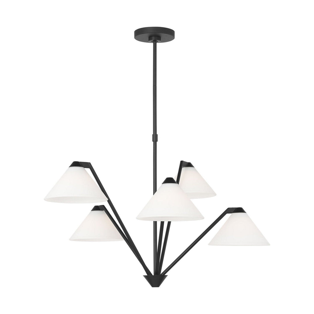 Generation Lighting Canada - GLC1255MBK - Chandelier - Werley - Midnight Black