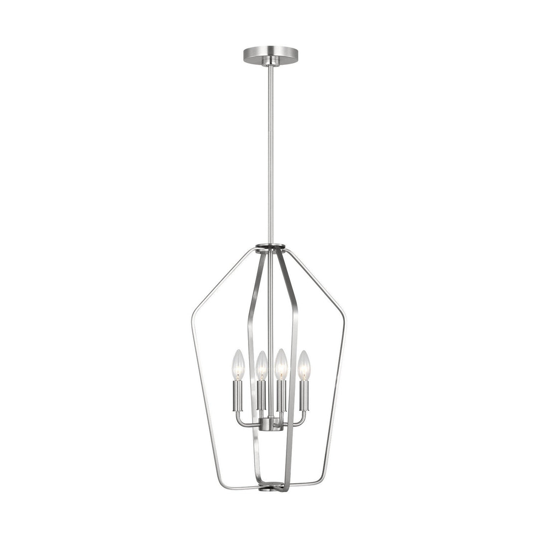 Generation Lighting Canada - GLC1264BS - Four Light Chandelier - Kennan - Brushed Nickel