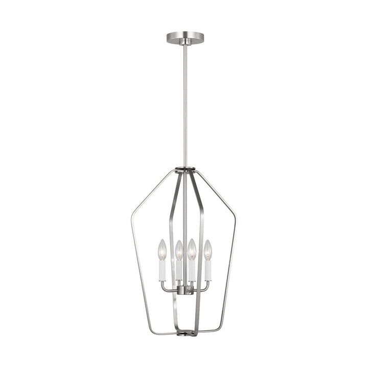 Generation Lighting Canada - GLC1264BS - Four Light Chandelier - Kennan - Brushed Nickel