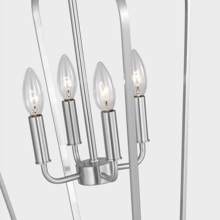 Generation Lighting Canada - GLC1264BS - Four Light Chandelier - Kennan - Brushed Nickel