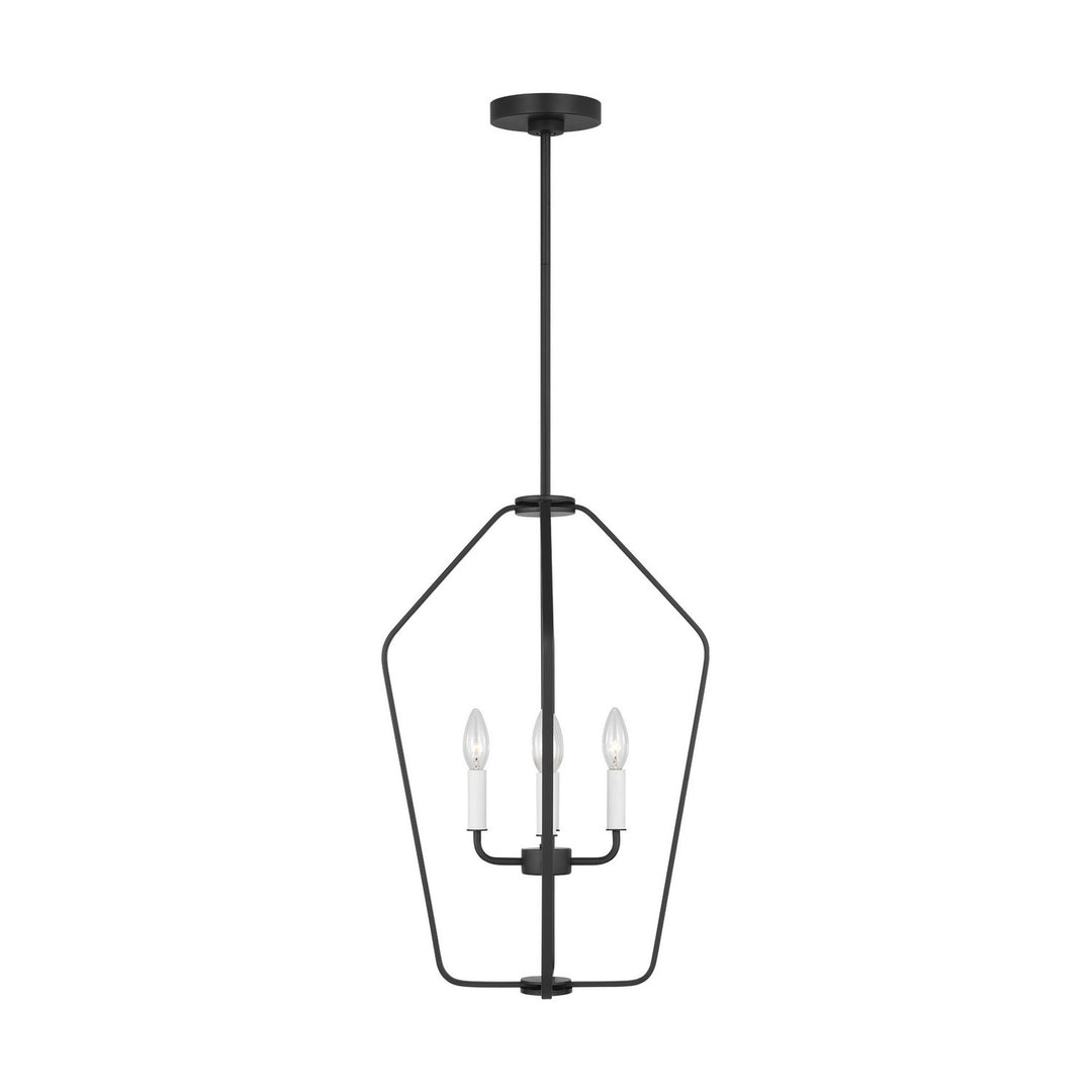 Generation Lighting Canada - GLC1264MBK - Four Light Chandelier - Kennan - Midnight Black