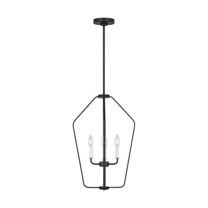 Generation Lighting Canada - GLC1264MBK - Four Light Chandelier - Kennan - Midnight Black