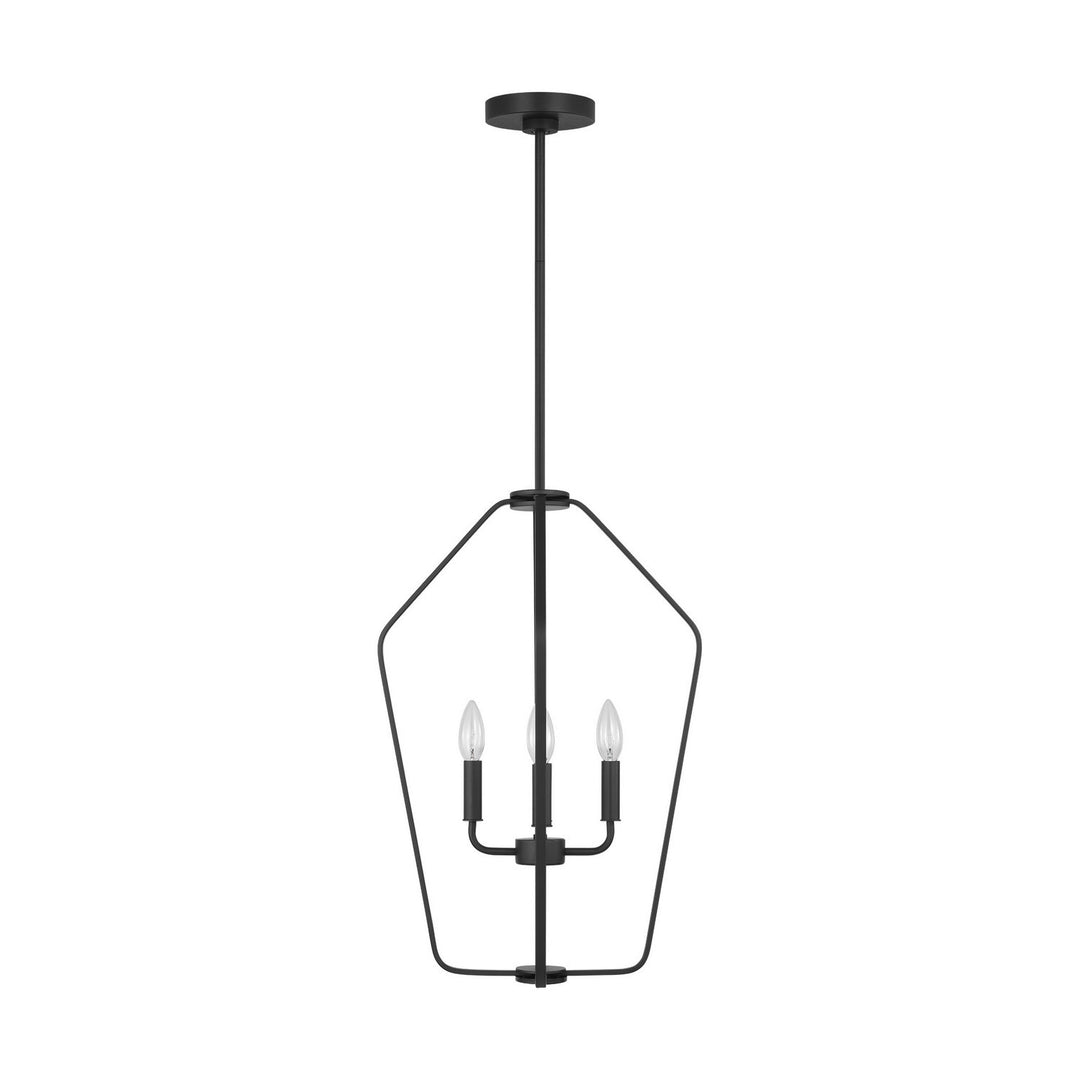 Generation Lighting Canada - GLC1264MBK - Four Light Chandelier - Kennan - Midnight Black