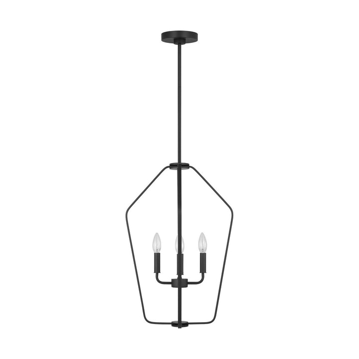 Generation Lighting Canada - GLC1264MBK - Four Light Chandelier - Kennan - Midnight Black