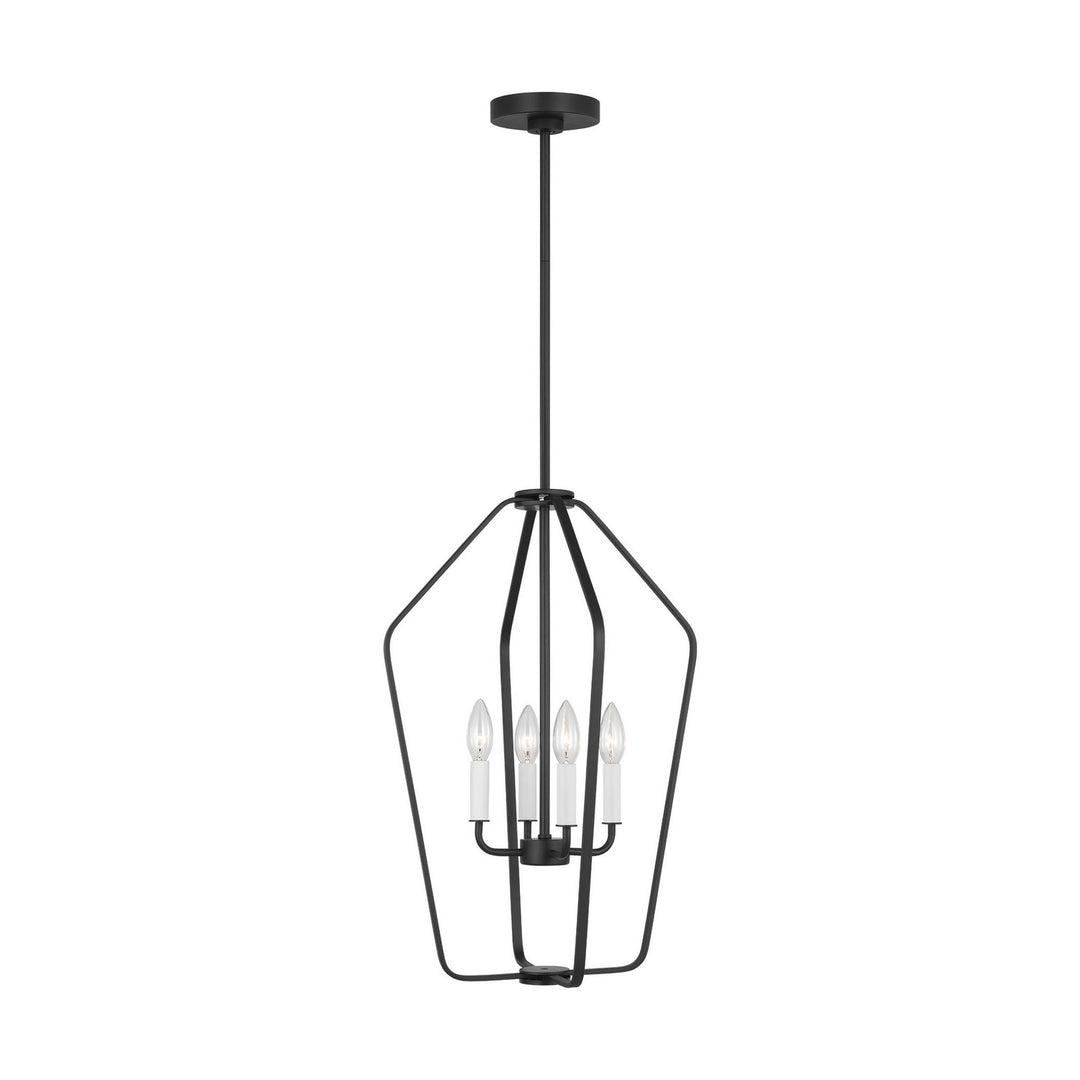 Generation Lighting Canada - GLC1264MBK - Four Light Chandelier - Kennan - Midnight Black