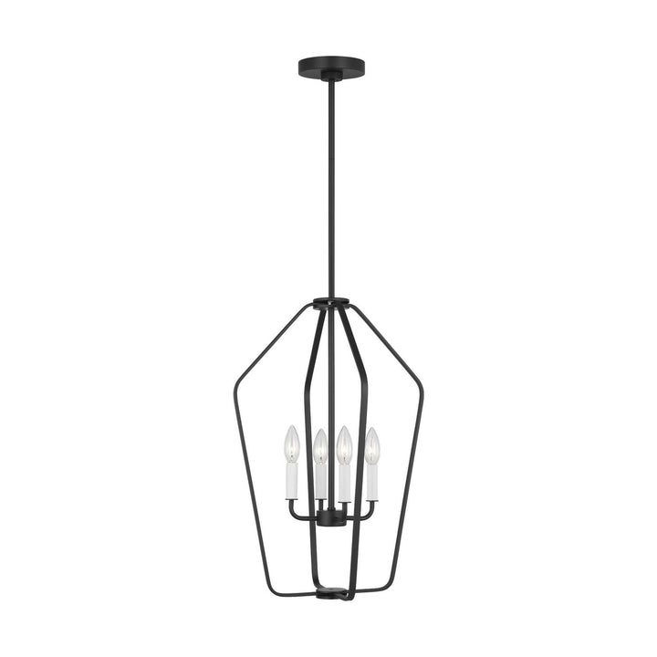 Generation Lighting Canada - GLC1264MBK - Four Light Chandelier - Kennan - Midnight Black