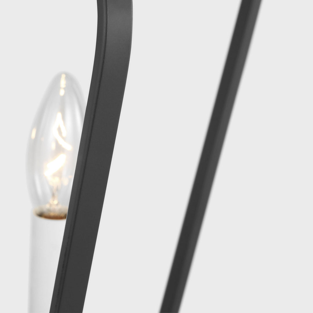 Generation Lighting Canada - GLC1264MBK - Four Light Chandelier - Kennan - Midnight Black