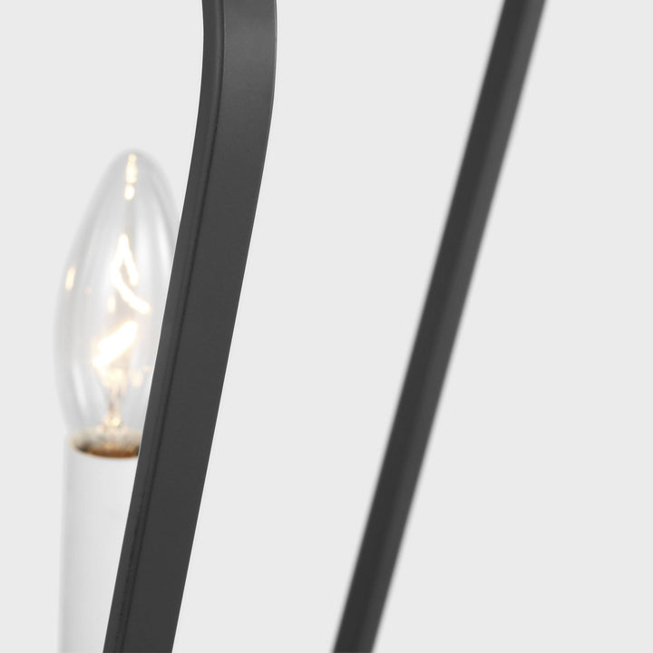Generation Lighting Canada - GLC1264MBK - Four Light Chandelier - Kennan - Midnight Black