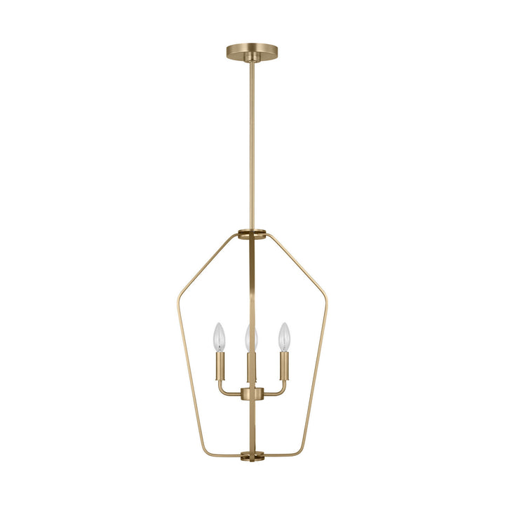 Generation Lighting Canada - GLC1264SB - Four Light Chandelier - Kennan - Satin Brass