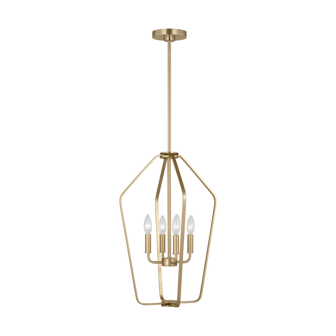 Generation Lighting Canada - GLC1264SB - Four Light Chandelier - Kennan - Satin Brass