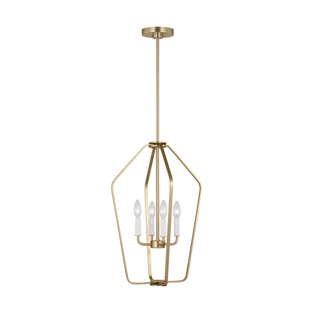 Generation Lighting Canada - GLC1264SB - Four Light Chandelier - Kennan - Satin Brass