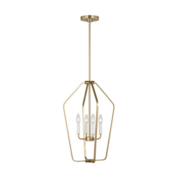 Generation Lighting Canada - GLC1264SB - Four Light Chandelier - Kennan - Satin Brass