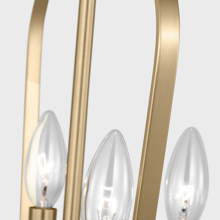 Generation Lighting Canada - GLC1264SB - Four Light Chandelier - Kennan - Satin Brass