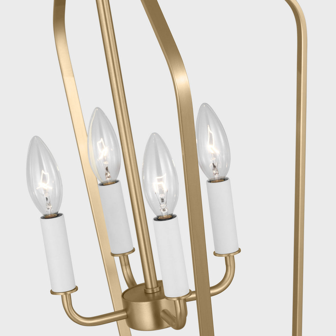 Generation Lighting Canada - GLC1264SB - Four Light Chandelier - Kennan - Satin Brass