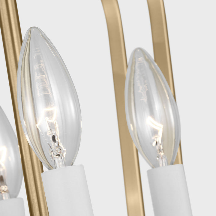 Generation Lighting Canada - GLC1264SB - Four Light Chandelier - Kennan - Satin Brass