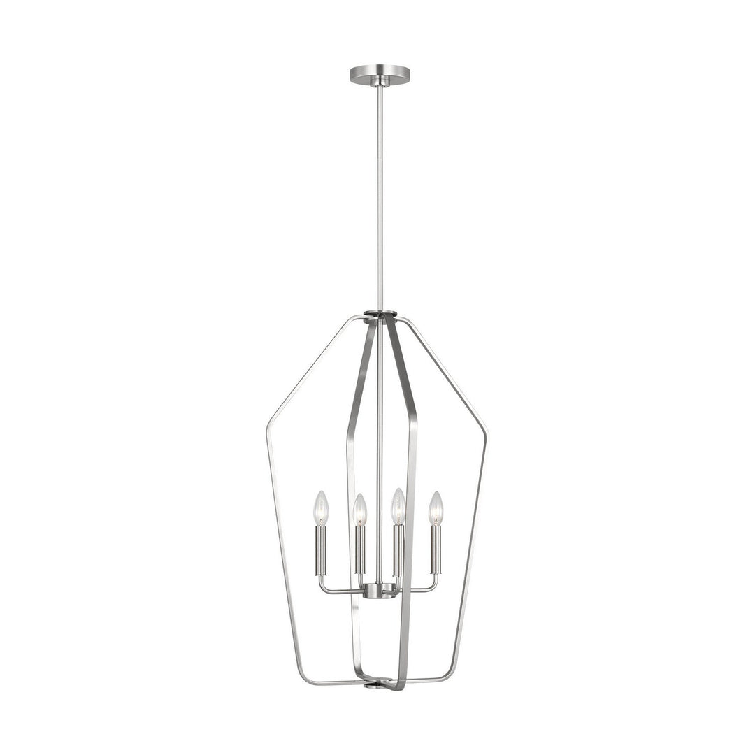 Generation Lighting Canada - GLC1274BS - Four Light Chandelier - Kennan - Brushed Nickel