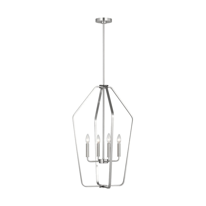 Generation Lighting Canada - GLC1274BS - Four Light Chandelier - Kennan - Brushed Nickel