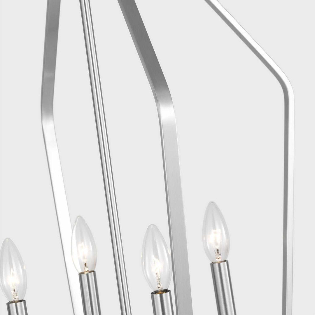 Generation Lighting Canada - GLC1274BS - Four Light Chandelier - Kennan - Brushed Nickel