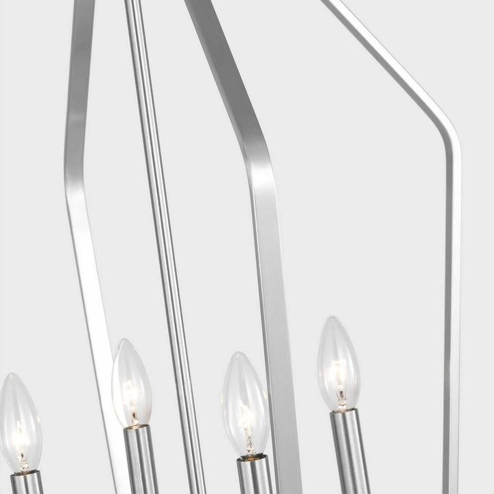 Generation Lighting Canada - GLC1274BS - Four Light Chandelier - Kennan - Brushed Nickel