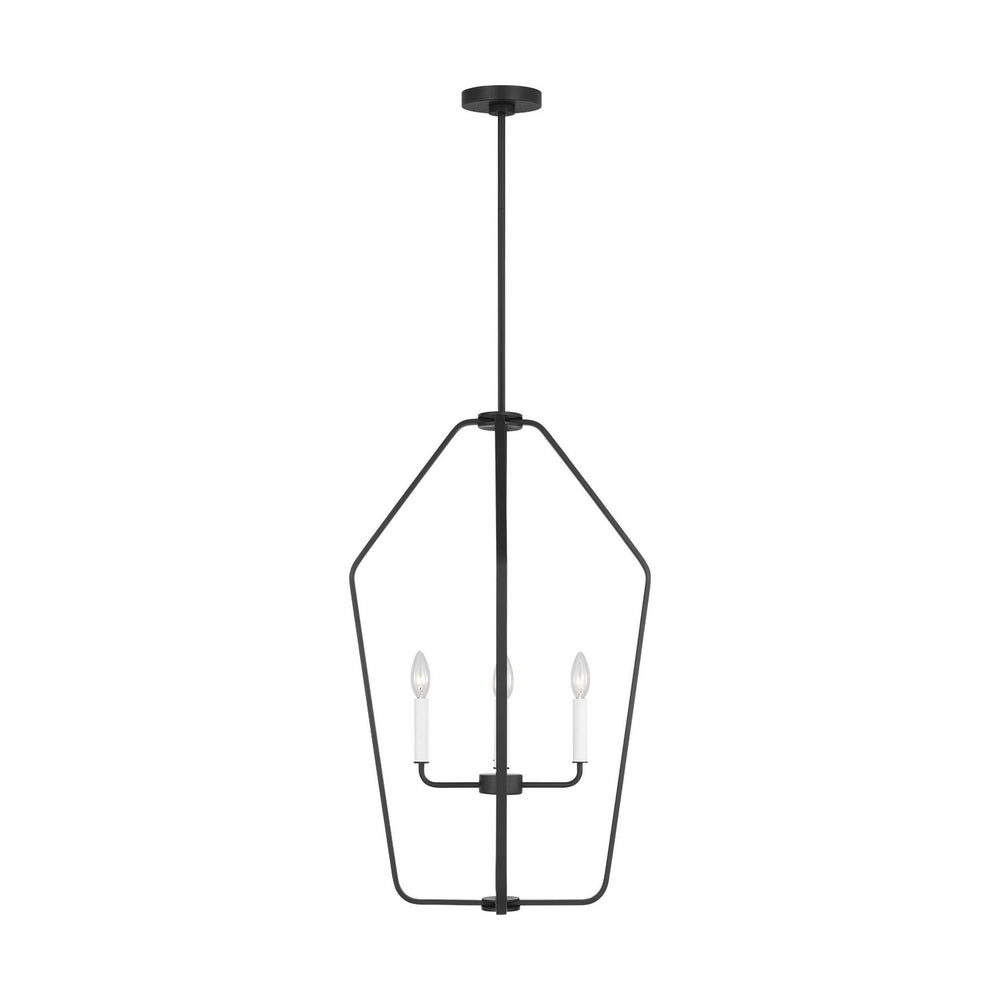 Generation Lighting Canada - GLC1274MBK - Four Light Chandelier - Kennan - Midnight Black