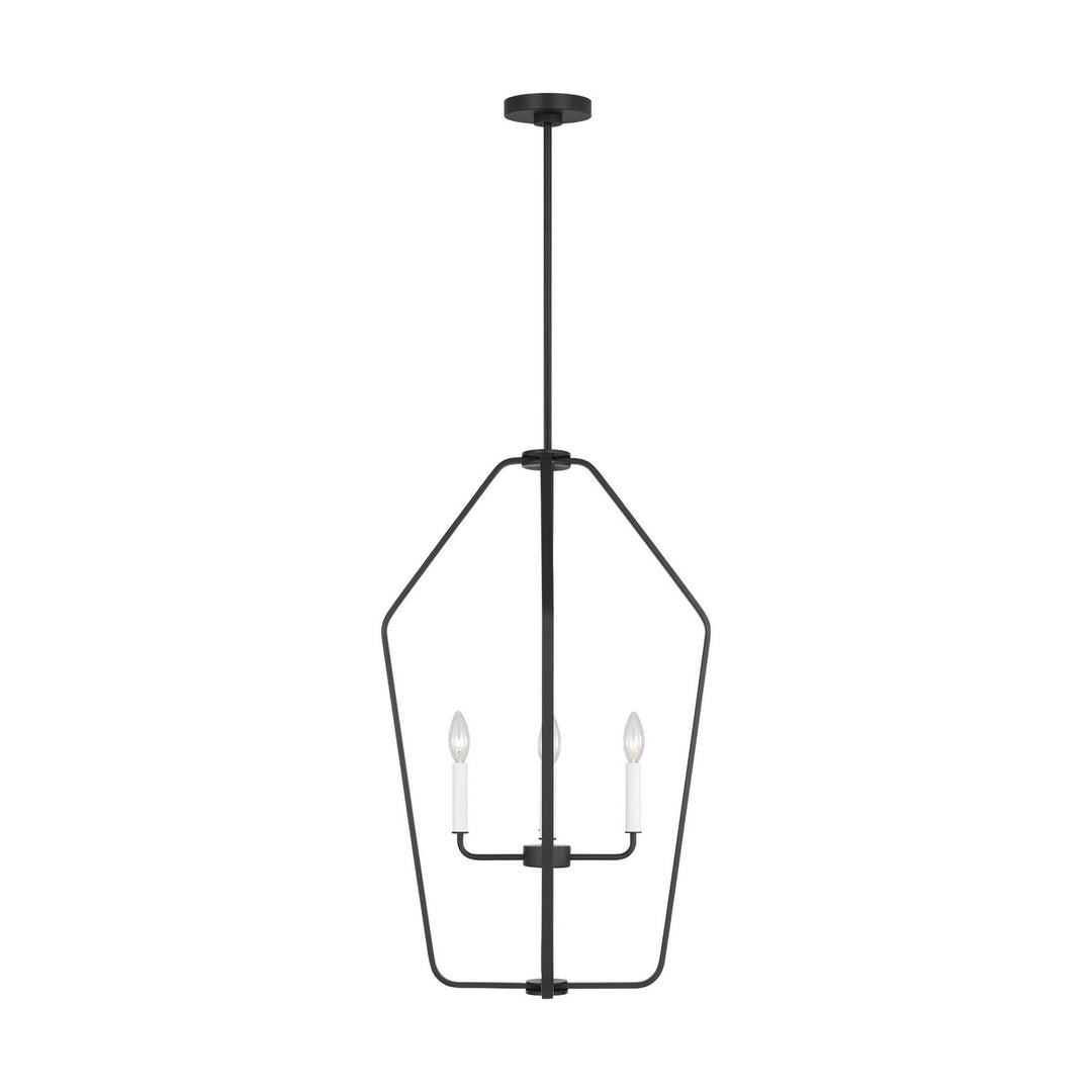 Generation Lighting Canada - GLC1274MBK - Four Light Chandelier - Kennan - Midnight Black