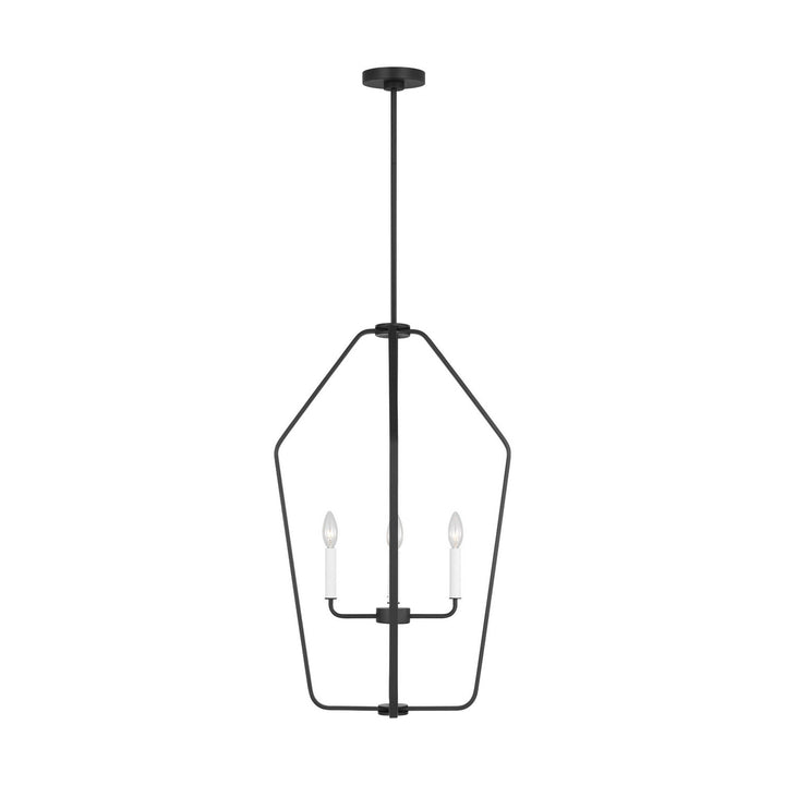 Generation Lighting Canada - GLC1274MBK - Four Light Chandelier - Kennan - Midnight Black