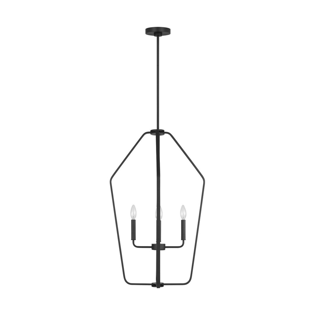 Generation Lighting Canada - GLC1274MBK - Four Light Chandelier - Kennan - Midnight Black