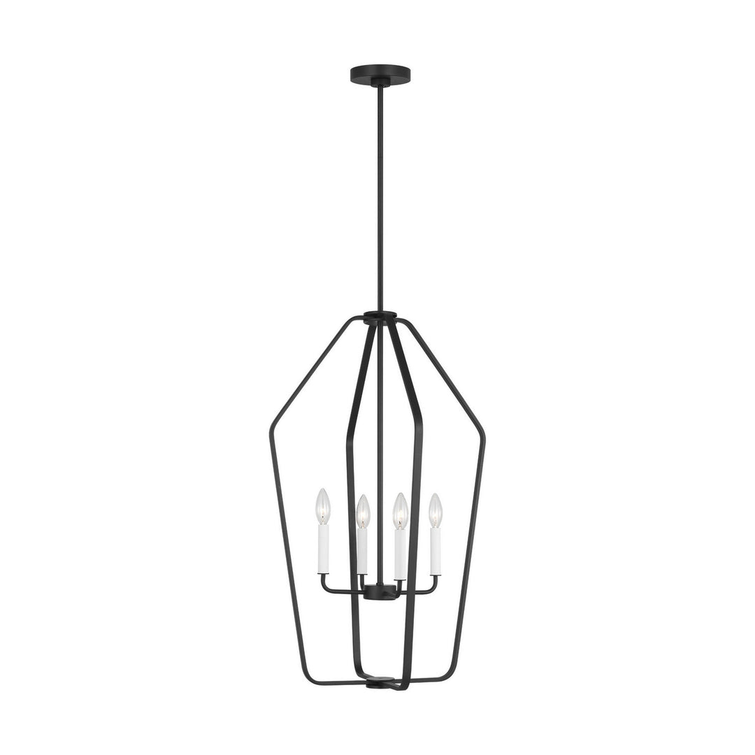 Generation Lighting Canada - GLC1274MBK - Four Light Chandelier - Kennan - Midnight Black