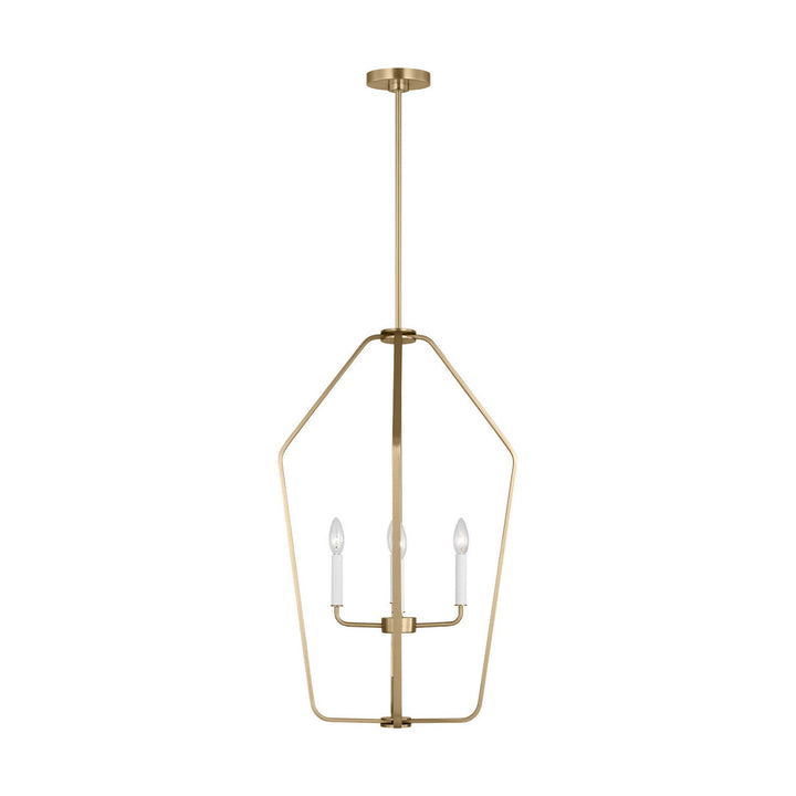 Generation Lighting Canada - GLC1274SB - Four Light Chandelier - Kennan - Satin Brass