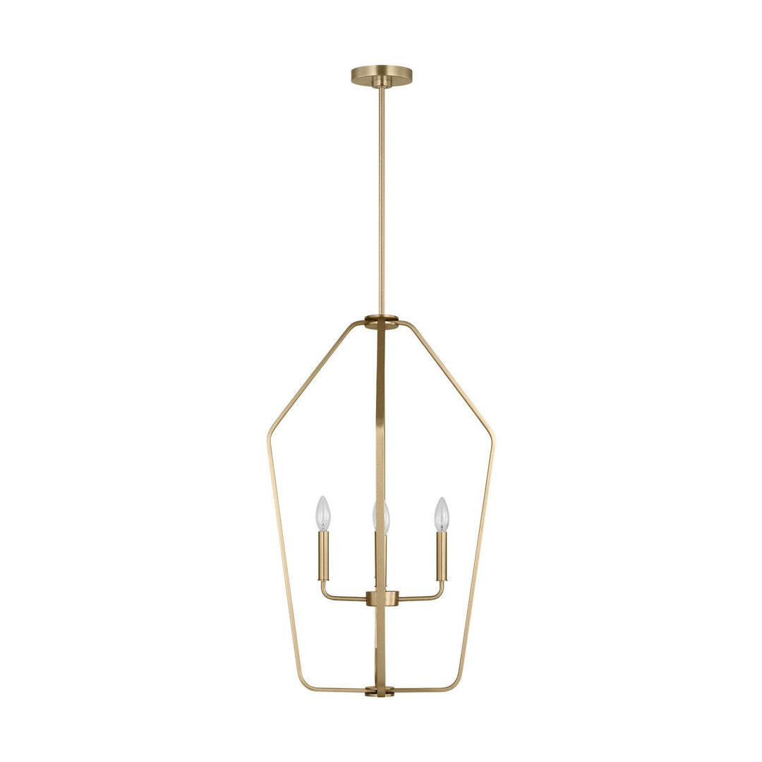 Generation Lighting Canada - GLC1274SB - Four Light Chandelier - Kennan - Satin Brass